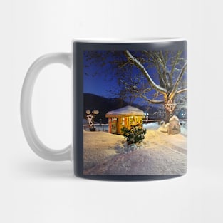 Christmas postcard from Megalo Chorio Mug